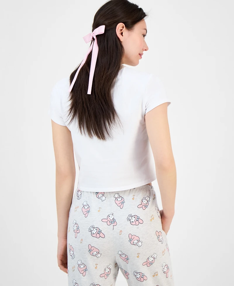 Love Tribe Junior's My Melody Crewneck T-Shirt