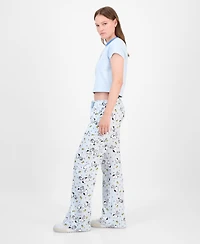 Love Tribe Juniors' Snoopy Allover-Print Drawstring Pants