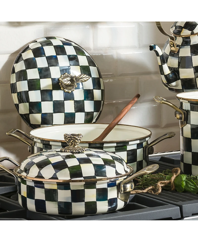 Mackenzie-Childs Courtly Check 5-Quart Casserole Dish