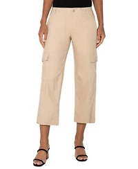 Liverpool Los Angeles Womens Utility Cropped Cargo Pants 0p 24