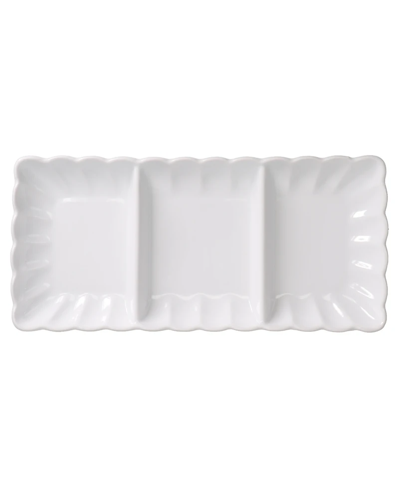 Bia Cordon Bleu Petal Divided Serving Dishes, Set of 2