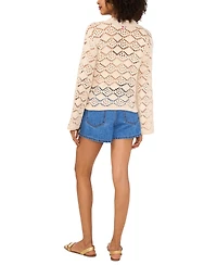 Vince Camuto Women's Pointelle Cotton Cardigan