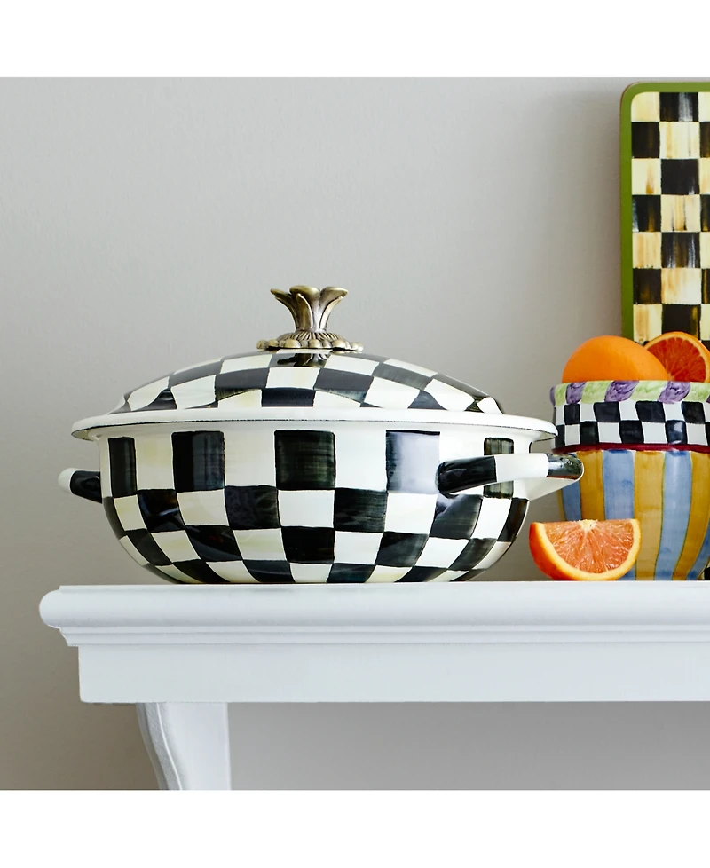MacKenzie-Childs Courtly Check Medium Casserole Dish