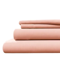Linery & Co. Heathered Melange Cotton Jersey Knit Sheet Set