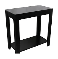 End Table with Shelf for Living Room or Bedroom Storage and Display