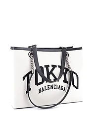 Pre-Owned Balenciaga Medium Cities Duty Free Tote Printed Canvas