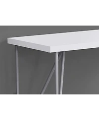 Ergonomic Computer Desk with Keyboard Tray and Monitor Stand