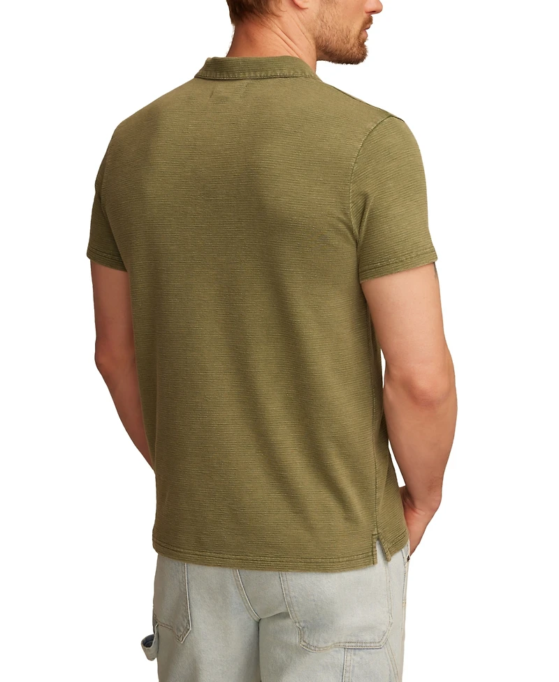 Lucky Brand Men's Jacquard Slub T-Shirt
