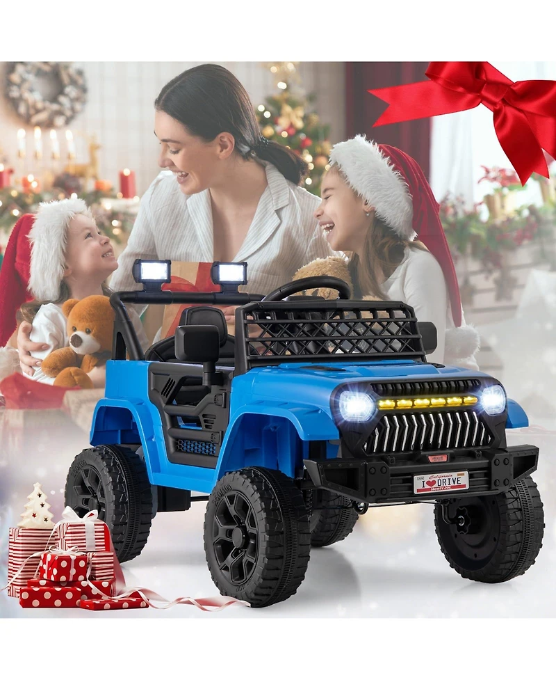 12V Kids Ride on Truck Car with Parental Remote and Music Player