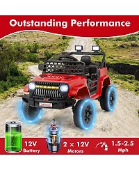 12V Kids Ride on Truck Car with Parental Remote and Music Player