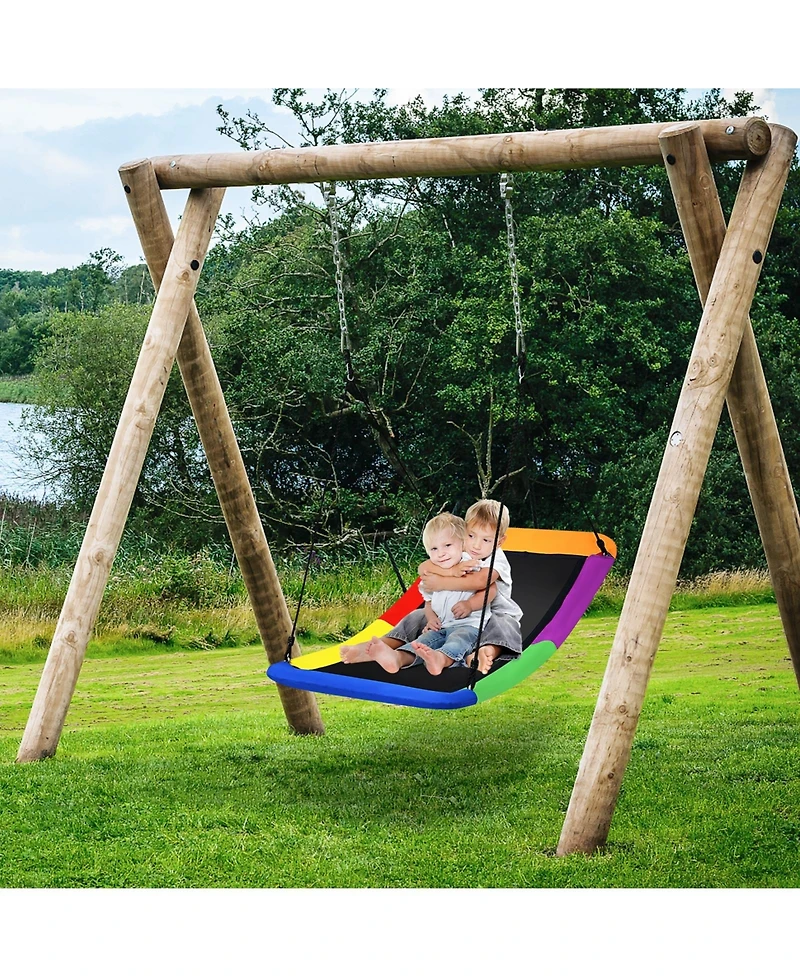 700lbs Giant 60 Inch Platform Tree Swing for Kids and Adults