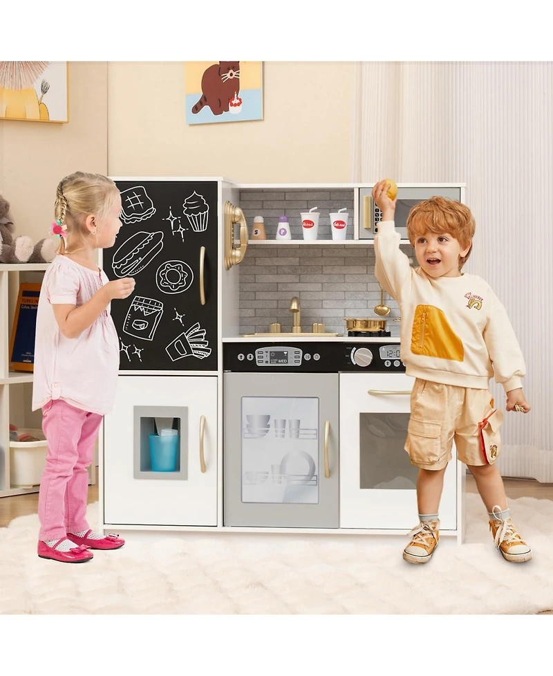 Toddler Pretend Play Kitchen for Boys and Girls 3-6 Years Old