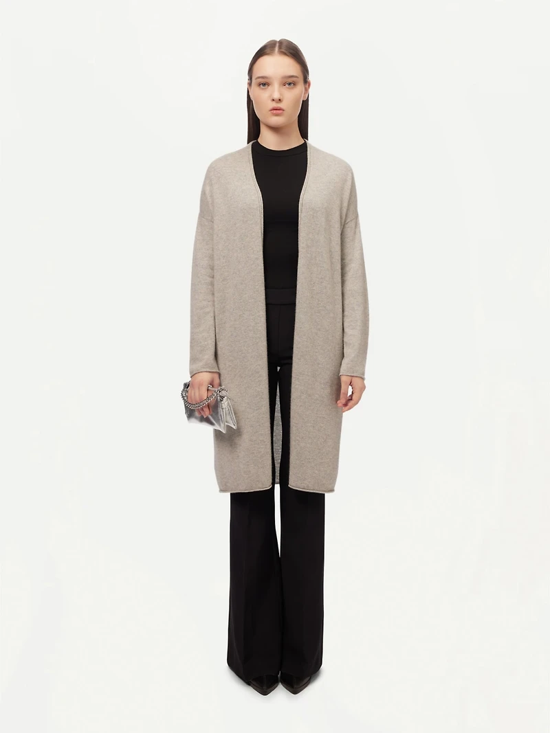 Gobi Cashmere Women's 3D Longline Cardigan