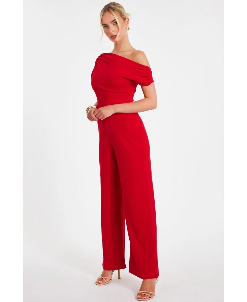 Quiz Women's Scuba Crepe Cap Sleeve Jumpsuit