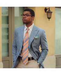 Elizabetta Big & Tall Taormina - Silk Jacquard Tie for Men