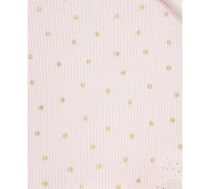 Little Me Baby Girls Dot Shine Tutu Top, Leggings & Headband, 3 Piece Set