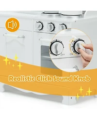 Kitchen Pretend Play Cookware Set Toys for Kids with Water Dispenser