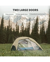 Naturehike Star River Ul 2 Person Backpacking Tent, Double Layer Waterproof Two Lightweight Cycling Tent