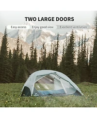 Naturehike Star River Ul 2 Person Backpacking Tent, Double Layer Waterproof Two Lightweight Cycling Tent