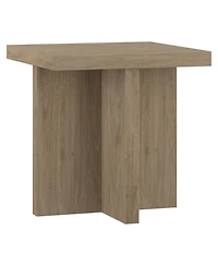 Modern Square Wood End Table 22-Inch Compact Side for Home Decor