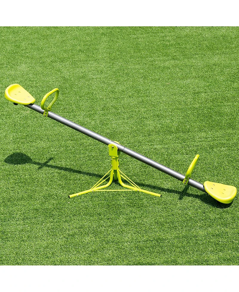Kids Seesaw Swivel Children Teeter Totter Outdoor Play Set for 2 Children