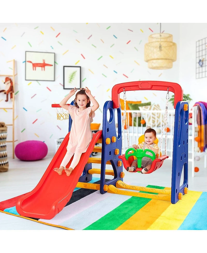 3-in-1 Toddler Climber and Swing Playset