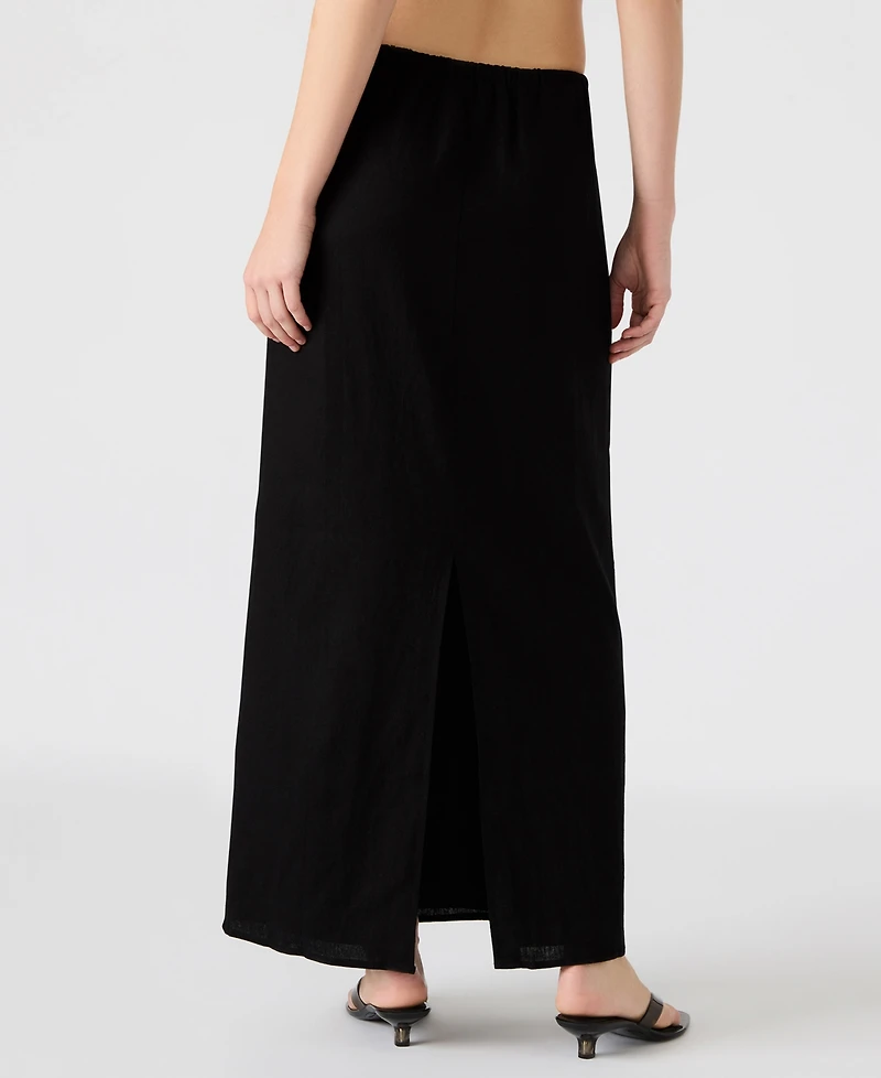 Steve Madden Women's Cadi Tie-Waist Maxi Skirt
