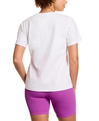 Reebok Women's Cotton Hot Logo Graphic Crewneck T-Shirt