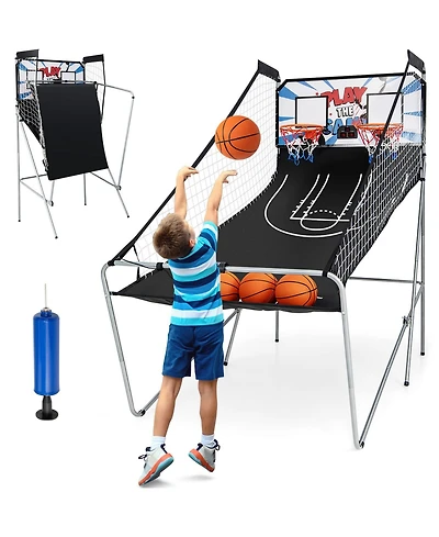 Indoor Double Electronic Basketball Game with 4 Balls