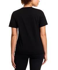 Reebok Women's Cotton Logo-Graphic Crewneck T-Shirt