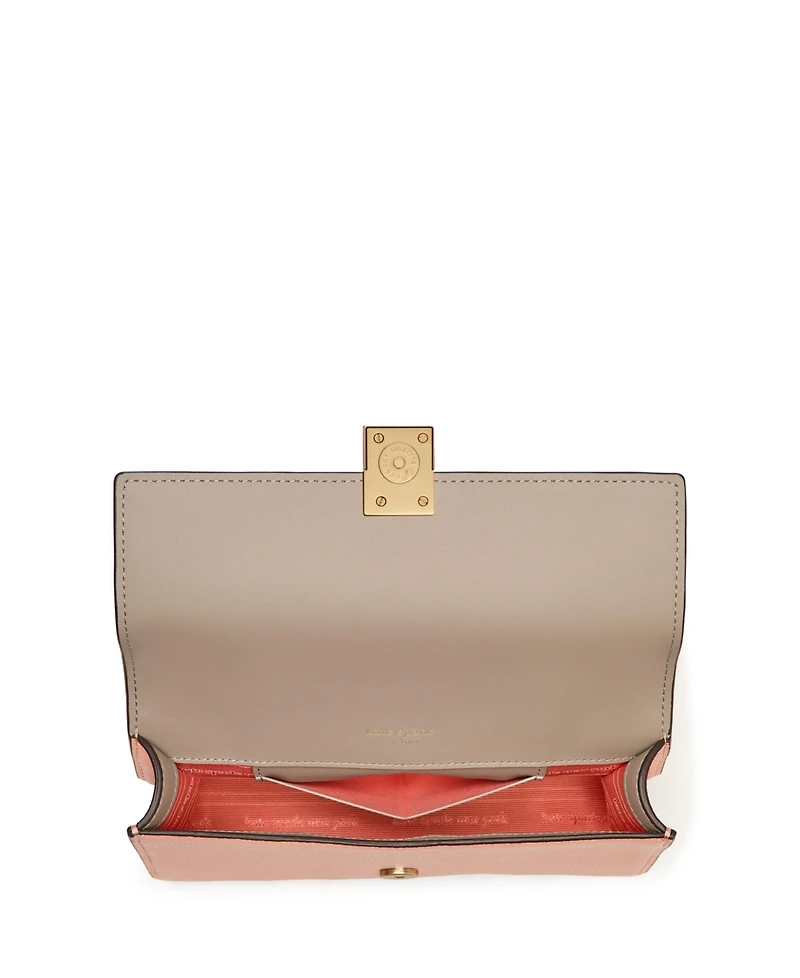 Kate Spade New York Women's Deco Pebbled Mini Flap Chain Crossbody Bag