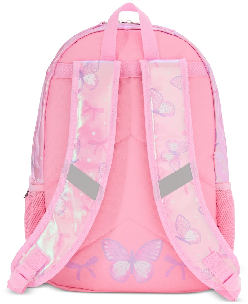 InMocean Big Girls Butterfly Backpack, Keychain & Lunch Bag Set