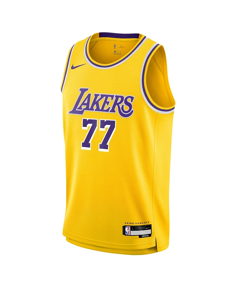 Nike Men's Luka Doncic Gold Los Angeles Lakers Swingman Jersey
