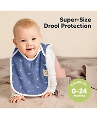 KeaBabies Baby Boys 8-Pack Bibs for Boys, Girls, Pull-on Drool Bib Unisex