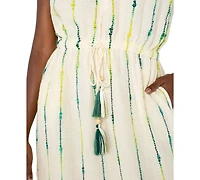 Liverpool Los Angeles Women's Dolman Sleeve Midi Dress with Smocked Waist