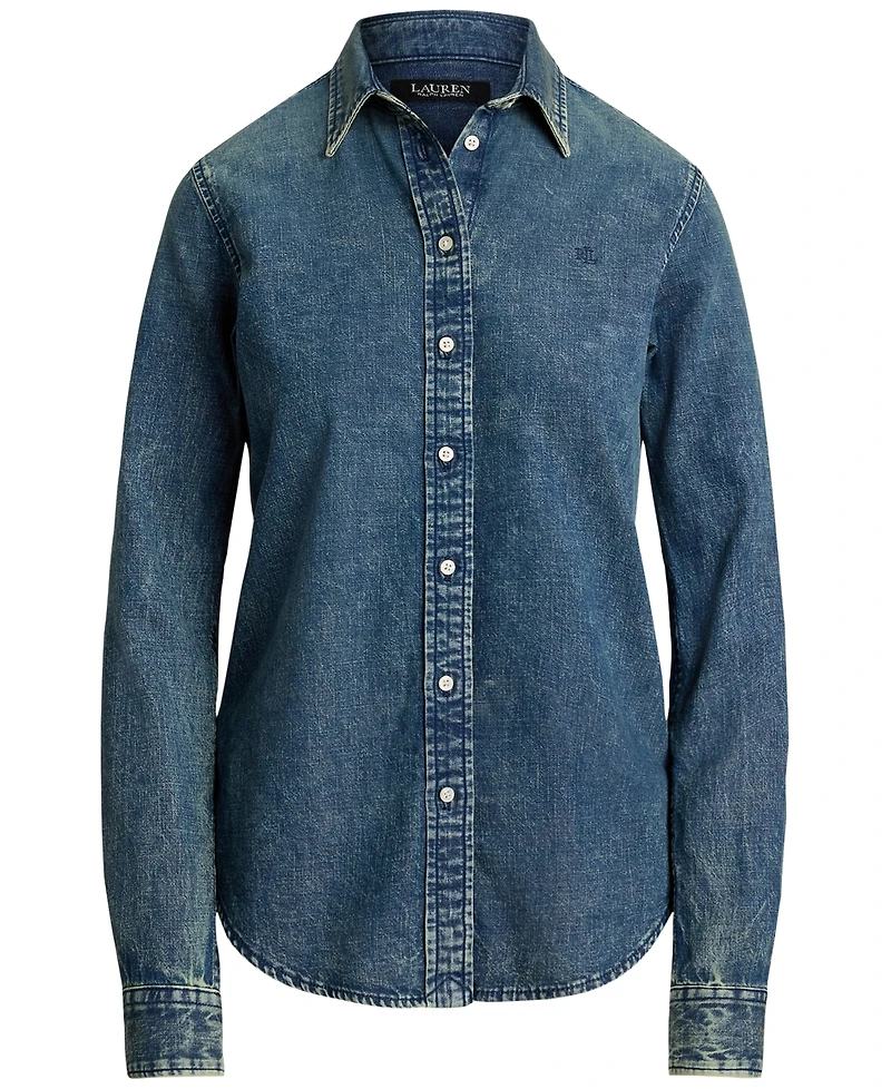 Lauren Ralph Women's Classic-Fit Denim Shirt