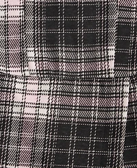 Rare Editions Big Girls Rib T-Shirt & Plaid Shorts Jumper, 2 Piece Set