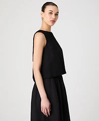 French Connection Women's Birdie Crewneck Sleeveless Top