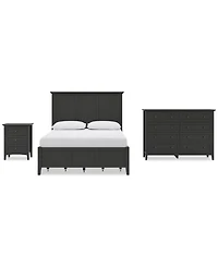 Hedworth California King Storage 3-Pc. Set (Bed