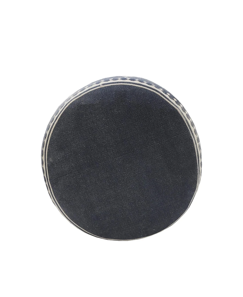 Soft Cotton Ottoman for Living Room Seating and Footrest
