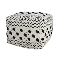 Comfortable Cotton Ottoman for Lounge Areas and Relaxation