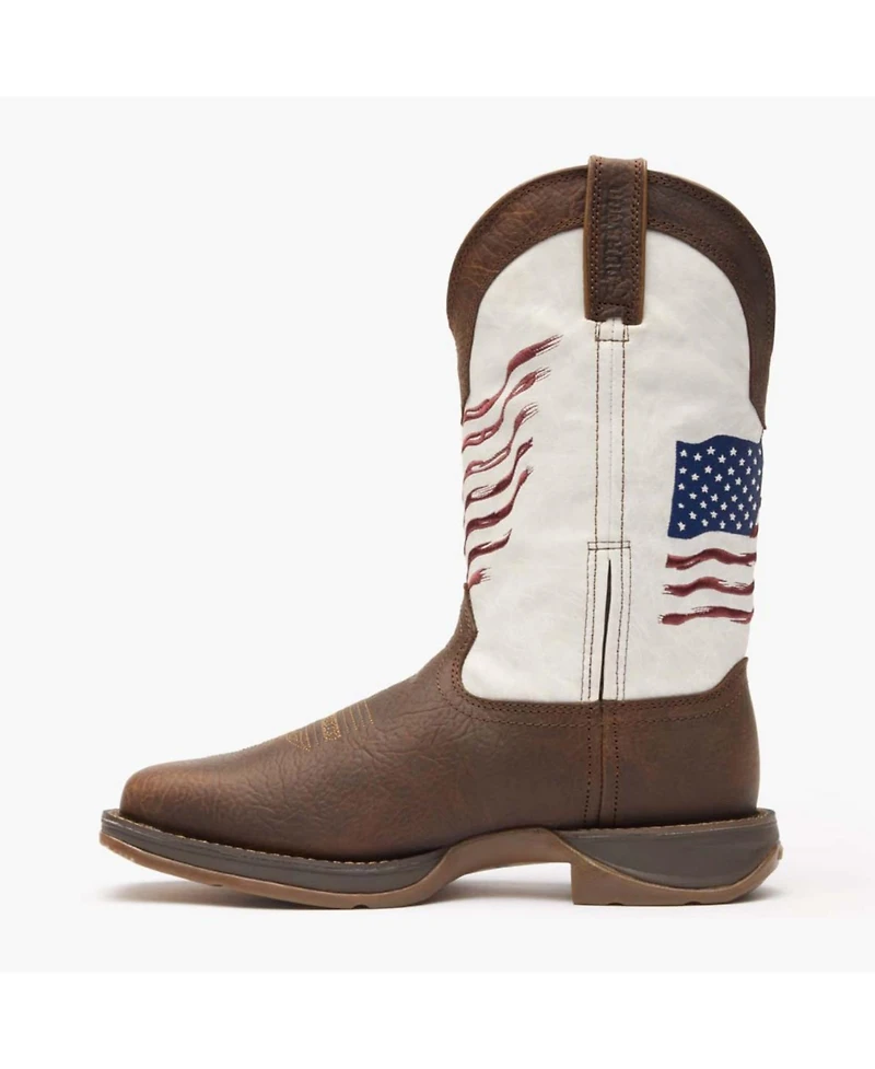 Durango Men's Rebel by Distressed Flag Embroidery Western Boot