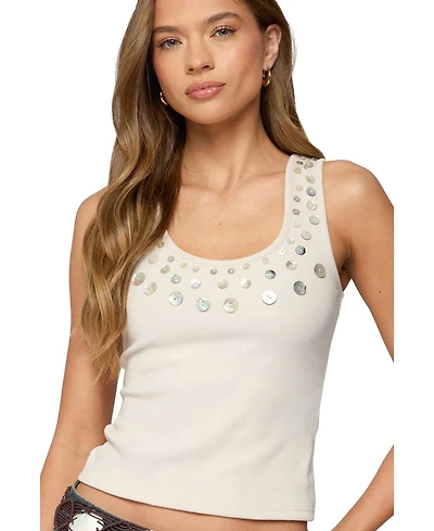 Edikted Women's Beach Babe Scoop Tank Top