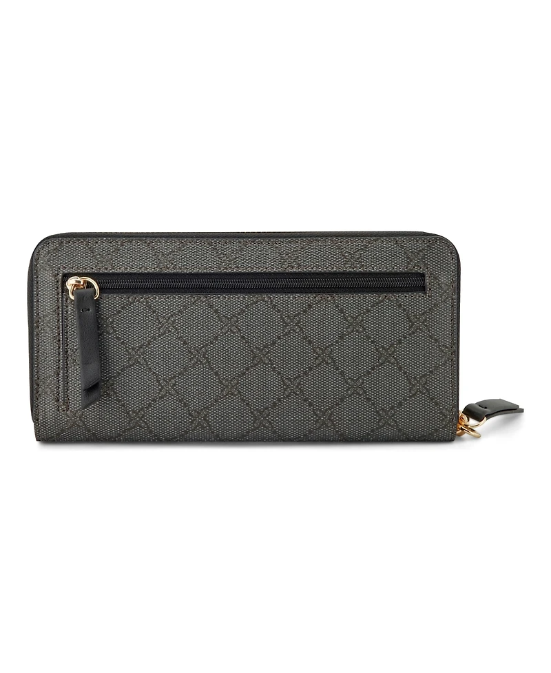 Nine West Lockup 9S Zip Around Wristlet