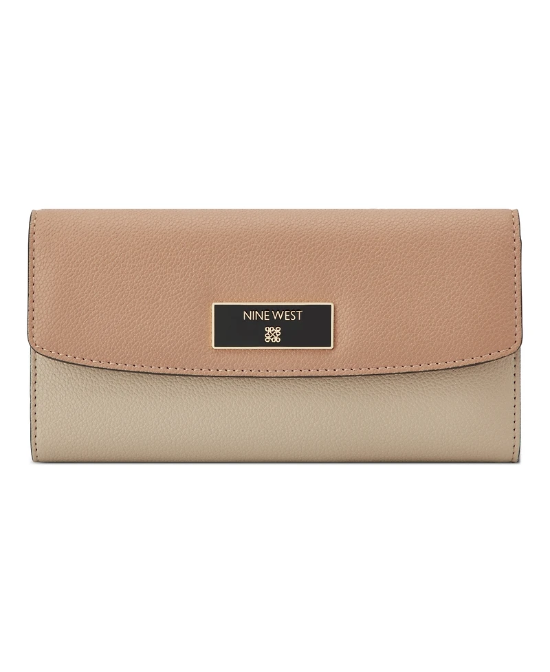 Nine West Mary Checksec Zipper Wallet