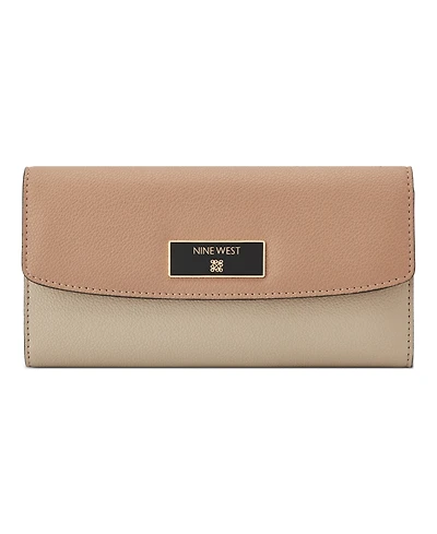 Nine West Mary Checksec Zipper Wallet