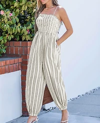 Cupshe Women's Breezy Striped Jumpsuit