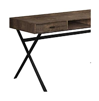 Modern Computer Desk with 2 Drawers and Sleek Work Surface