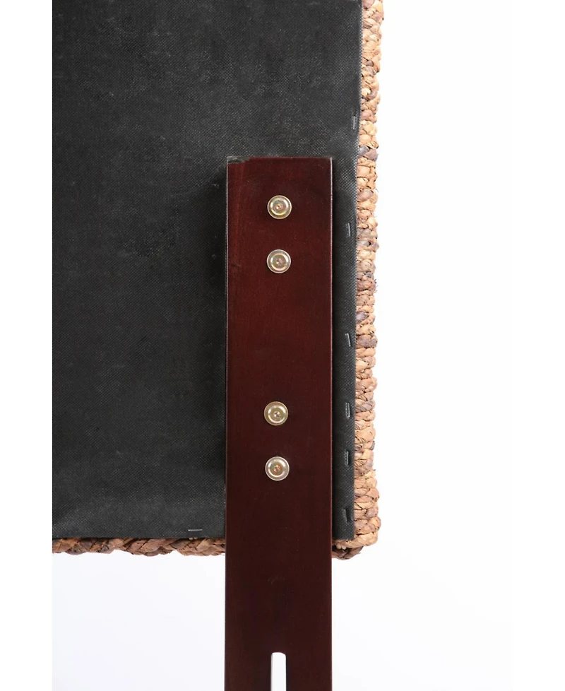 Woven Banana Leaf Headboard Straight Design for Modern Bedroom