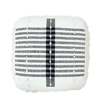 Cotton Ottoman for Living Room Footrest and Cozy Home Accent